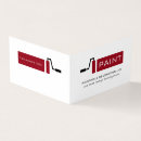 Buscar pintura roja tarjetas de visita Pintor