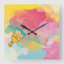 Buscar pintado relojes de pared Salpicado