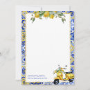 Buscar italianas invitaciones Mosaico azul