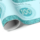 Buscar azul brillante papel de regalo Para ella