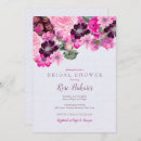 Buscar fucsia púrpura invitaciones Floral