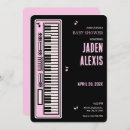 Buscar teclado de piano invitaciones Negro