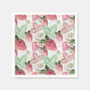 Buscar fresas rojas servilletas Rojo