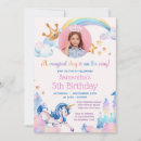 Buscar unicornio del arco iris invitaciones Invitados