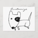 Buscar perro blanco negro postales Minimalista