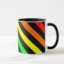 Buscar diagonal rayada tazas Multicolor