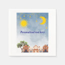 Buscar sol y luna servilletas Para ella