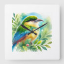 Buscar jungle animal relojes de pared Watercolor