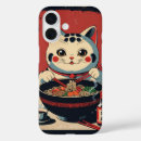 Buscar maneki neko iphone fundas Rojo