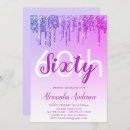Buscar sexagésima fiesta invitaciones de cumpleaños Elegante