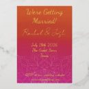 Buscar ombre invitaciones Naranja