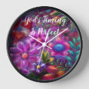 Buscar corazones y flores relojes de pared Para todos