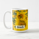 Buscar campo de girasoles tazas Fotografía