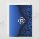 Buscar estampado leopardo azul invitaciones Para todos