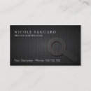 Buscar criminal tarjetas de visita Detective