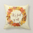 Buscar hojas de otoño cojines Tipografía