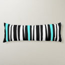 Buscar cebra salvaje cojines Negro