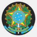 Buscar el brasil redondas pegatinas General y unisex