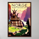 Buscar paisaje noruego posters Ilustracion