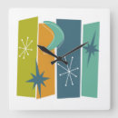 Buscar turquesa y blanco relojes de pared General y unisex