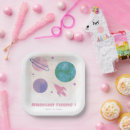 Buscar planetas papel platos Acuarela