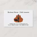 Buscar violín tarjetas de visita Clásico