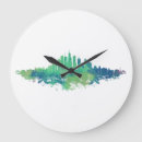 Buscar línea aérea relojes de pared Skyline de chicago