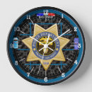 Buscar policial relojes de pared Sheriff
