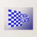 Buscar ilusión óptica puzzles Azul