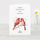 Buscar pájaros rojos tarjetas Amor