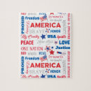 Buscar los estados unidos de américa puzzles Blanco rojo y azul