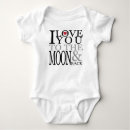 Buscar te amo a la luna bebe ropa Amor