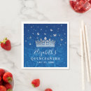 Buscar azul y plata servilletas Para ella