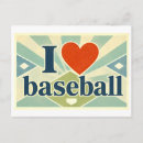 Buscar bate de béisbol postales Corazón