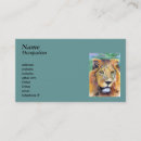 Buscar leona tarjetas de visita Gato grande