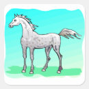 Buscar enrollado pegatinas Caballo gris