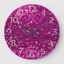 Buscar fucsia relojes de pared Elegante