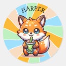 Buscar kawaii fox pegatinas 6 º zorra