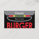 Buscar comida caliente tarjetas de visita Moderno