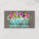 Buscar madera floral tarjetas de visita Moderno