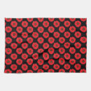 Buscar flores rojas paños de cocina Femenino