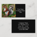 Buscar ardillas tarjetas de visita General y unisex