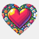 Buscar pixel pegatinas Corazón
