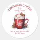 Buscar cacao caliente pegatinas De navidad