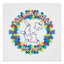 Buscar inclusión posters Aceptación del autismo