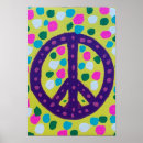Buscar paz colorida posters Signo de paz