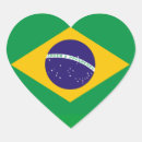 Buscar el brasil corazon pegatinas América del sur