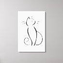 Buscar gato abstracto lienzos Moderno