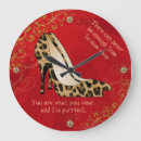 Buscar estampado leopardo relojes de pared Moda