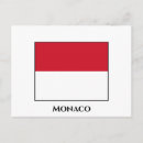 Buscar bandera de mónaco postales Monaco